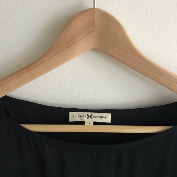 $125 NIGHTCAP CLOTHING Calico Ruffle Top in Black - Picture 5 of 6